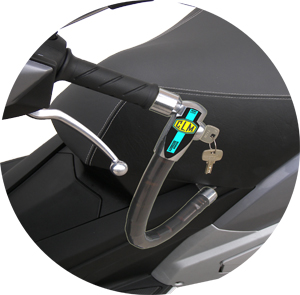 CLM antifurto per scooter e moto